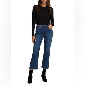 Good American Good Legs Crop Mini Bootcut Jeans